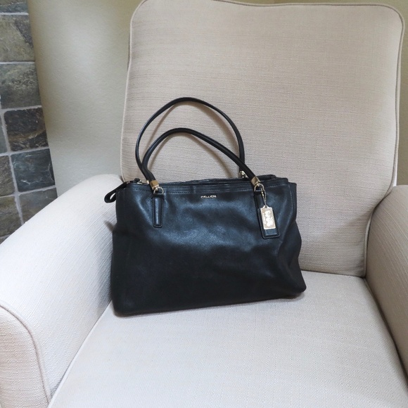 COACH Madison Christie Leather Satchel Bag - Picture 3 of 12